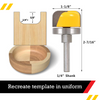 Bowl and Tray Template Router Bit