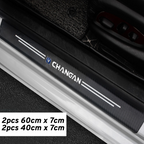 CarMax Carbon Fiber Door Sill Protector Sticker