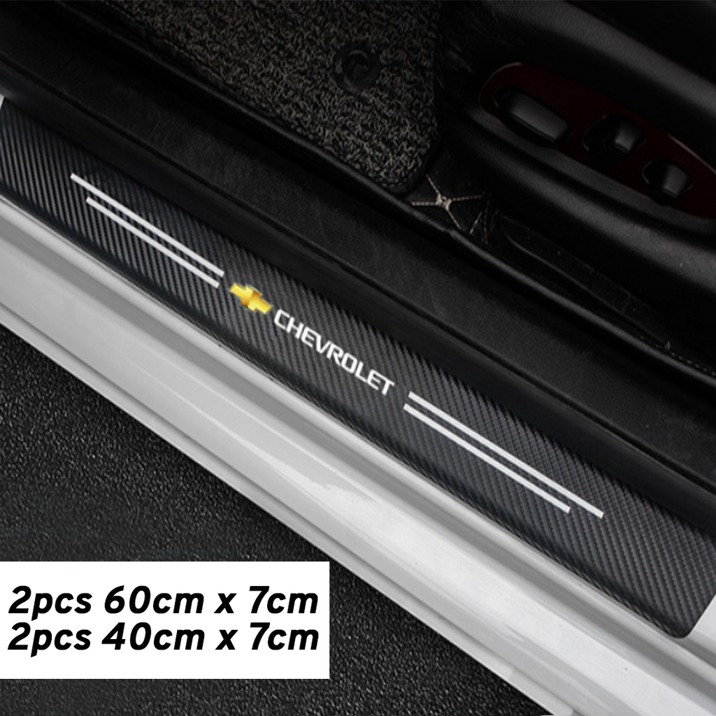 CarMax Carbon Fiber Door Sill Protector Sticker
