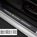 CarMax Carbon Fiber Door Sill Protector Sticker