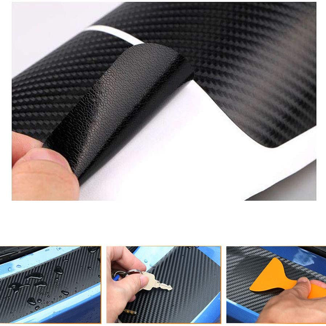 CarMax Carbon Fiber Door Sill Protector Sticker