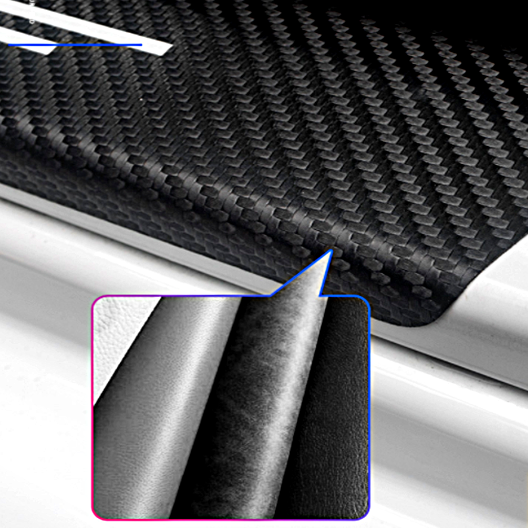 CarMax Carbon Fiber Door Sill Protector Sticker