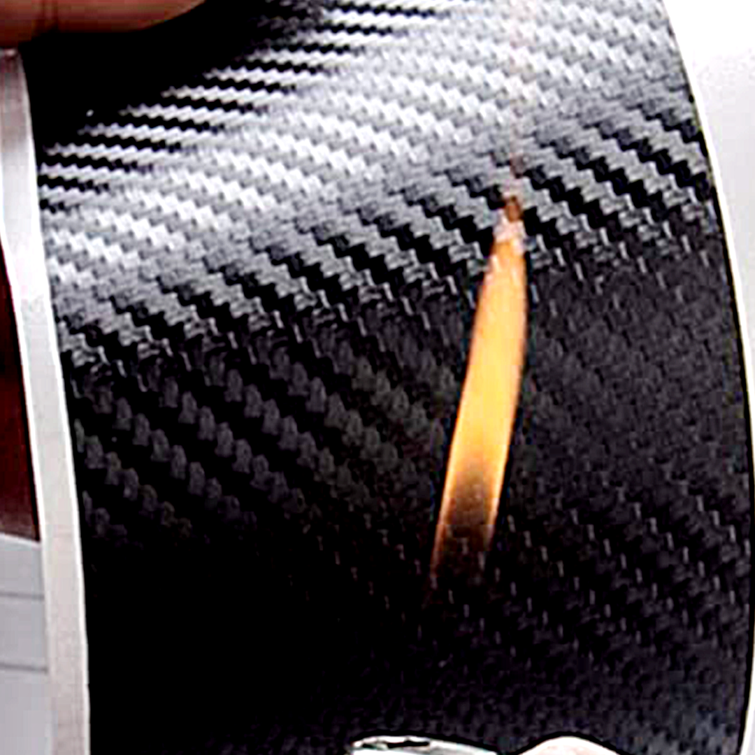 CarMax Carbon Fiber Door Sill Protector Sticker