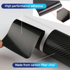 CarMax Carbon Fiber Door Sill Protector Sticker