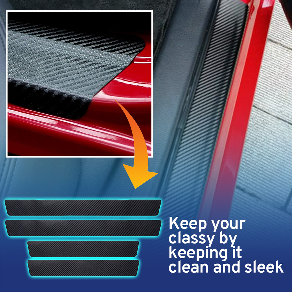 CarMax Carbon Fiber Door Sill Protector Sticker