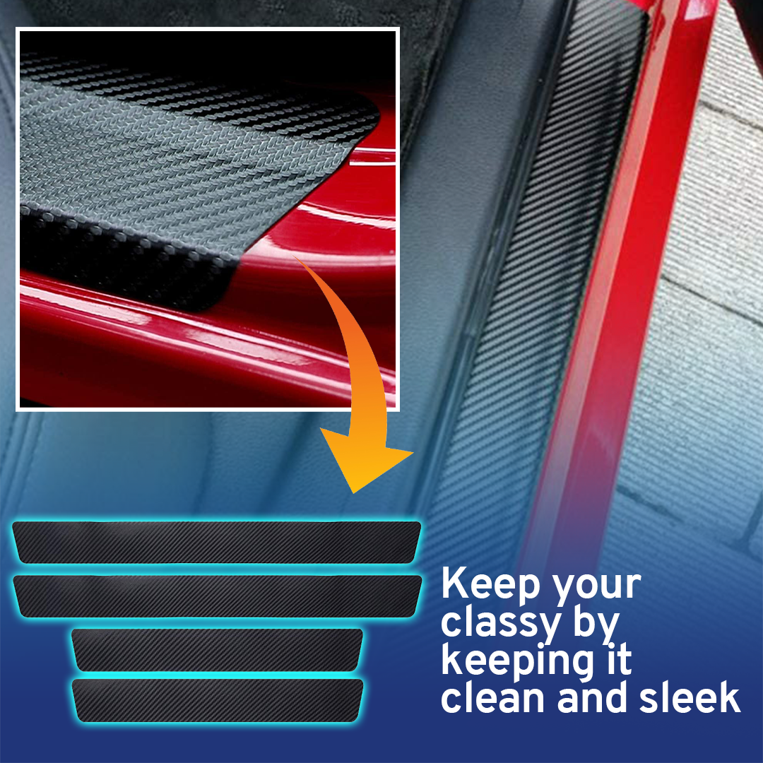 CarMax Carbon Fiber Door Sill Protector Sticker