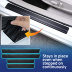 CarMax Carbon Fiber Door Sill Protector Sticker