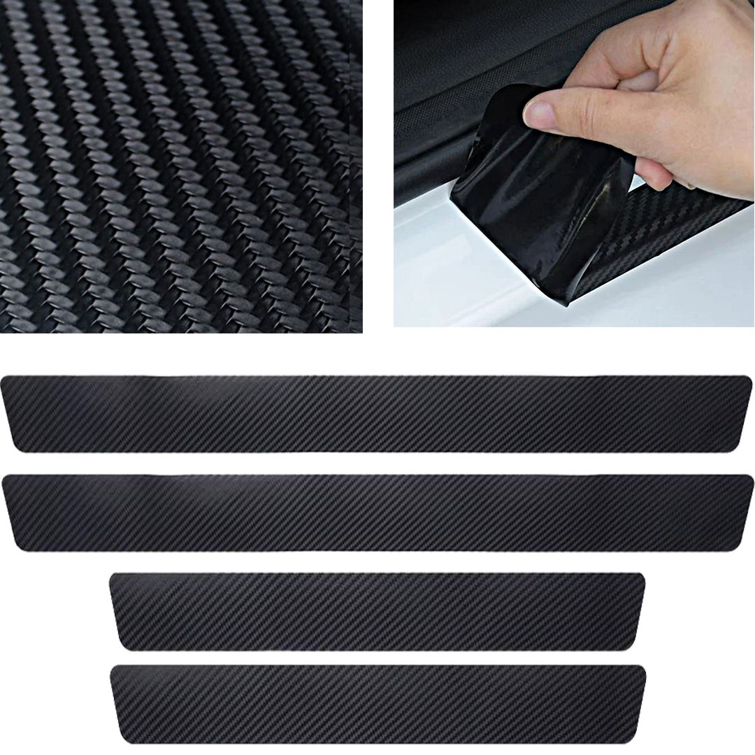 CarMax Carbon Fiber Door Sill Protector Sticker