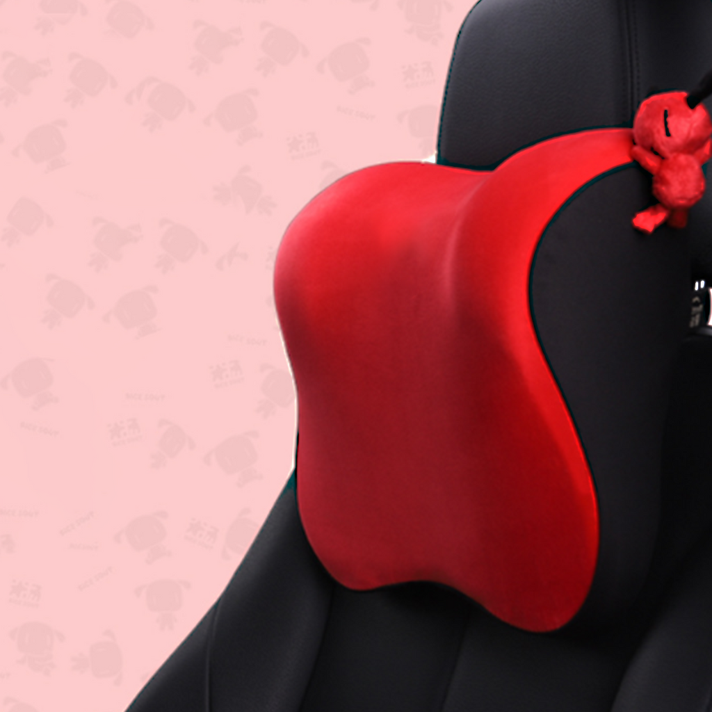 Car Seat Headrest and Neck Cushion