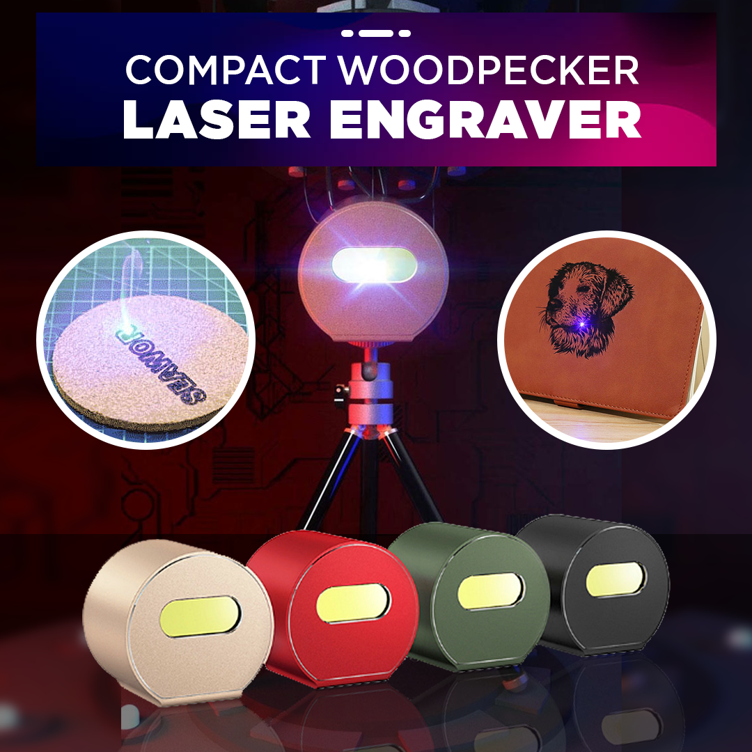 Compact Woodpecker Laser Engraver