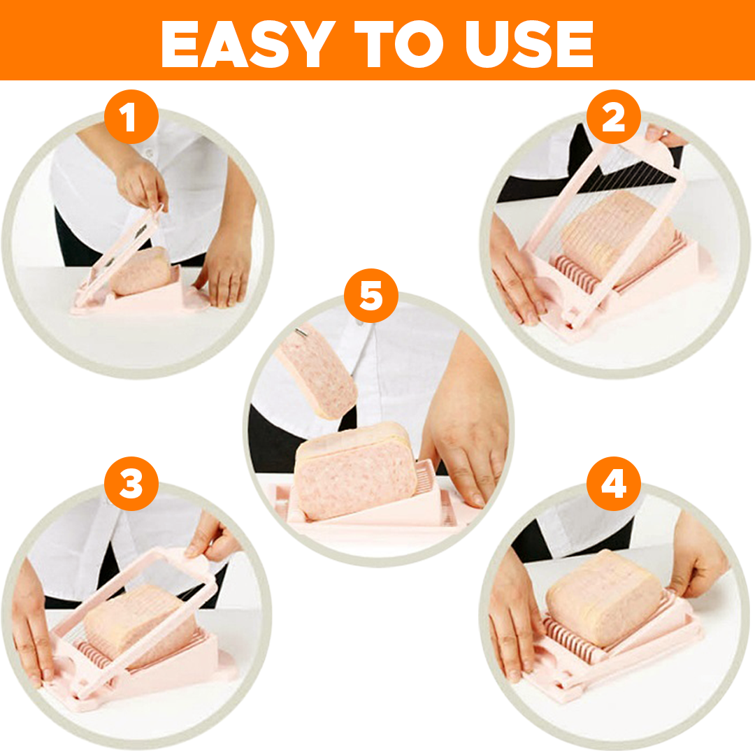 CookIt Stainless Steel Luncheon Meat Slicer