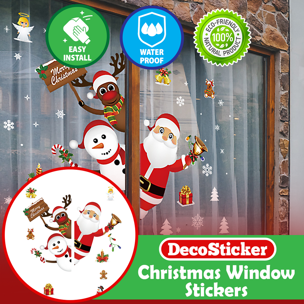 DecoSticker Christmas Window Stickers