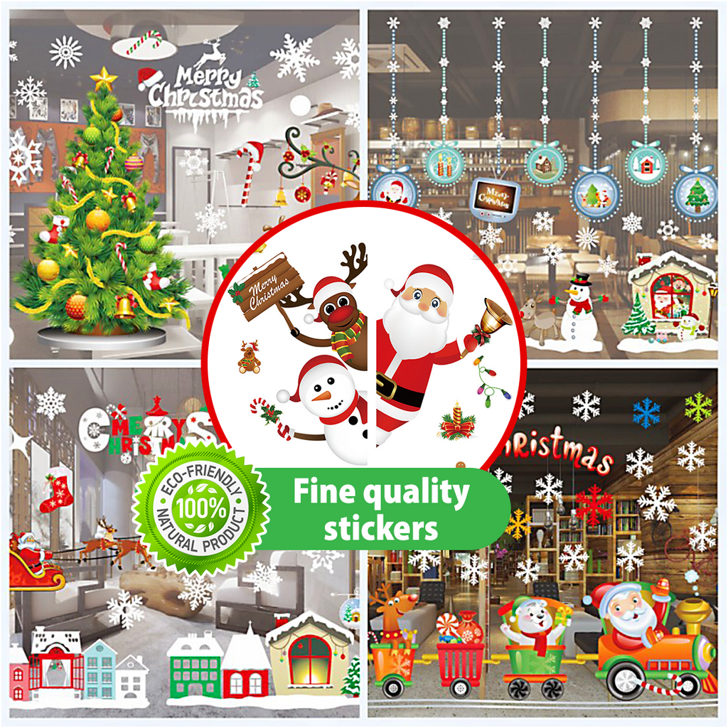 DecoSticker Christmas Window Stickers