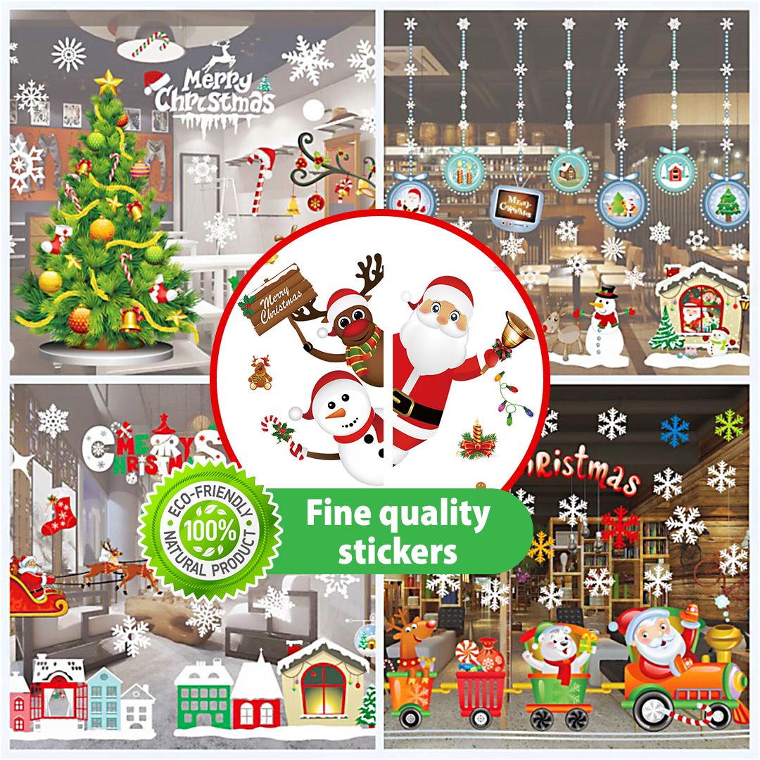 DecoSticker Christmas Window Stickers