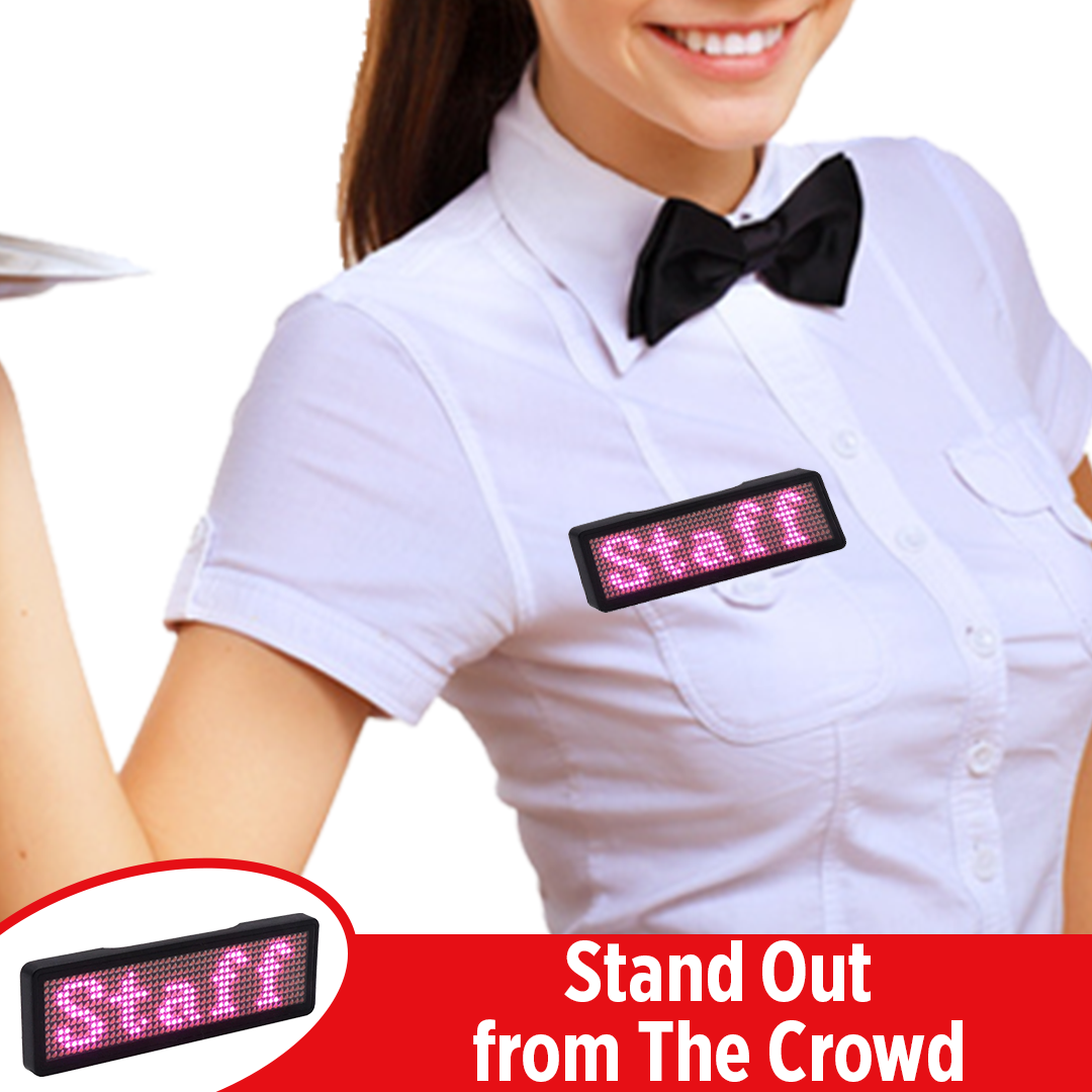 DigiPLUS Bluetooth LED Name Badges