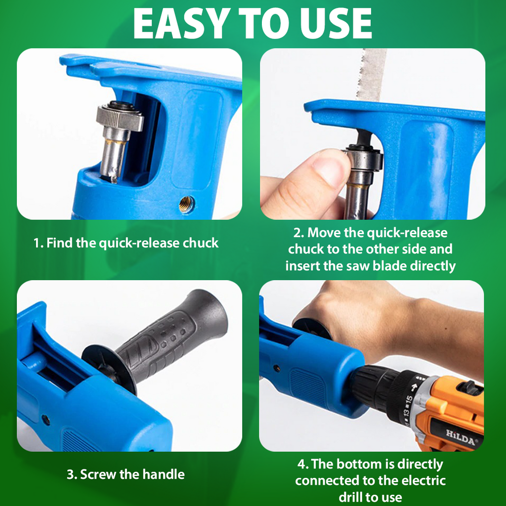 EDrill+ Reciprocating Saw Attachment