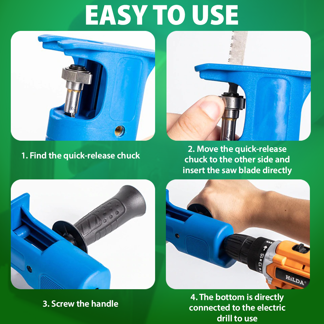 EDrill+ Reciprocating Saw Attachment