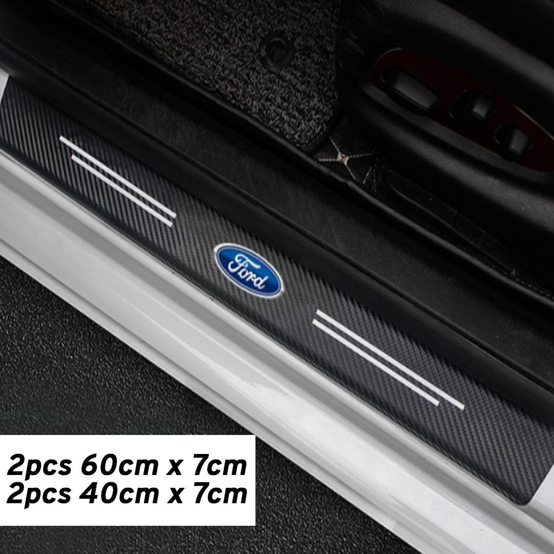 CarMax Carbon Fiber Door Sill Protector Sticker