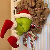 FanFix Grinch Stole Christmas Burlap Wreath