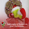 FanFix Grinch Stole Christmas Burlap Wreath