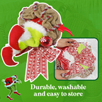 FanFix Grinch Stole Christmas Burlap Wreath