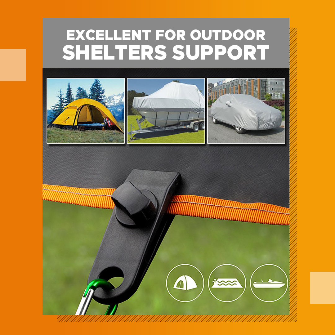 Fixed Plastic Tent Clips (10PCS/SET)