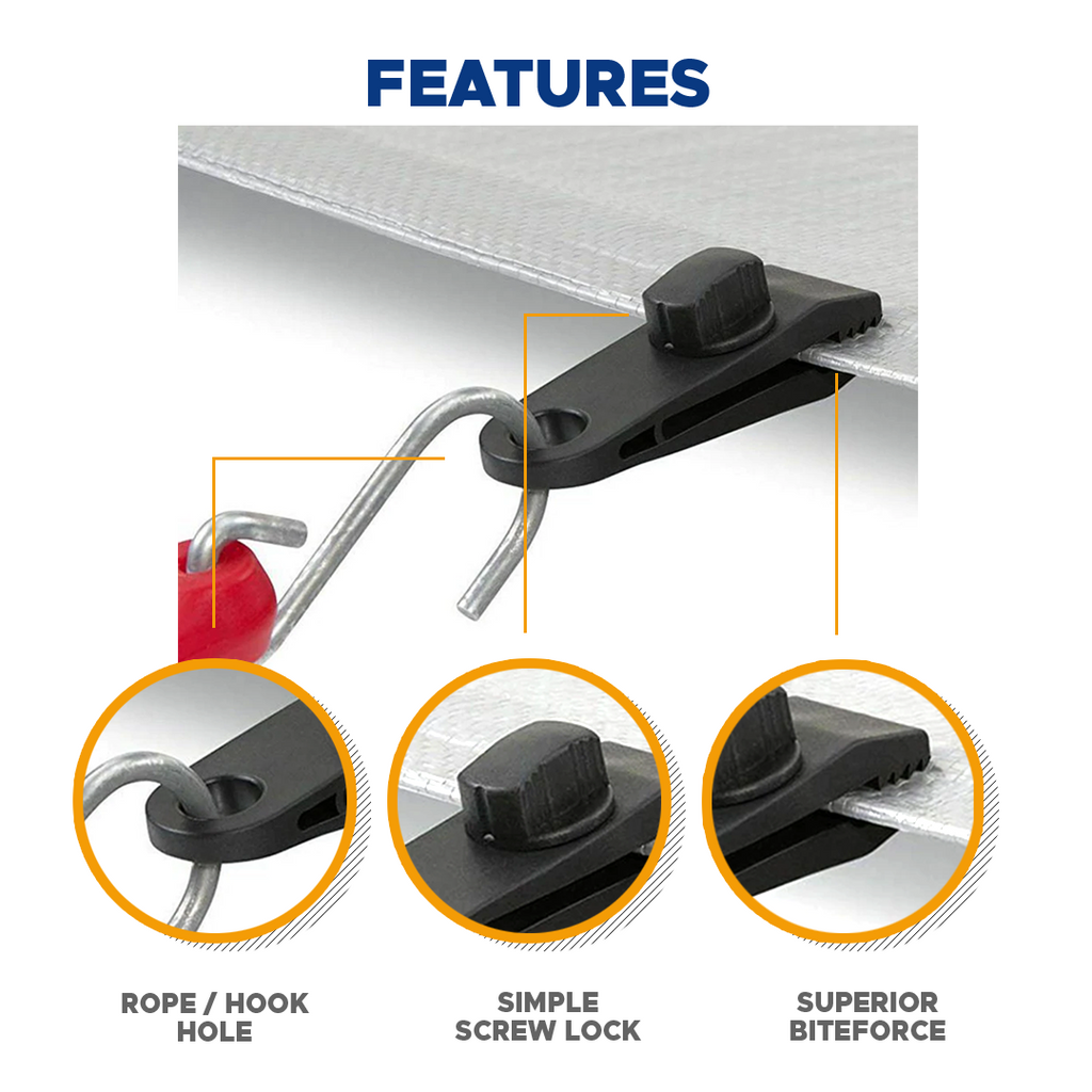 Fixed Plastic Tent Clips (10PCS/SET)