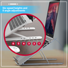 Foldable Aluminium Triangle Notebook Stand