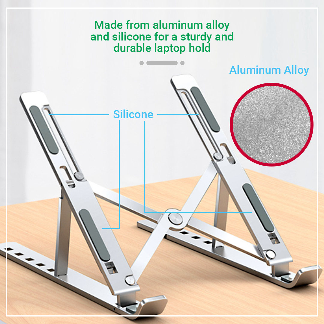 Foldable Aluminium Triangle Notebook Stand