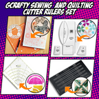 GCrafty Sewing  and Quilting Cutter Rulers Set