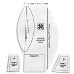 GCrafty Sewing  and Quilting Cutter Rulers Set