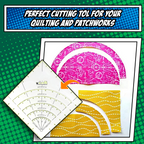 GCrafty Sewing  and Quilting Cutter Rulers Set