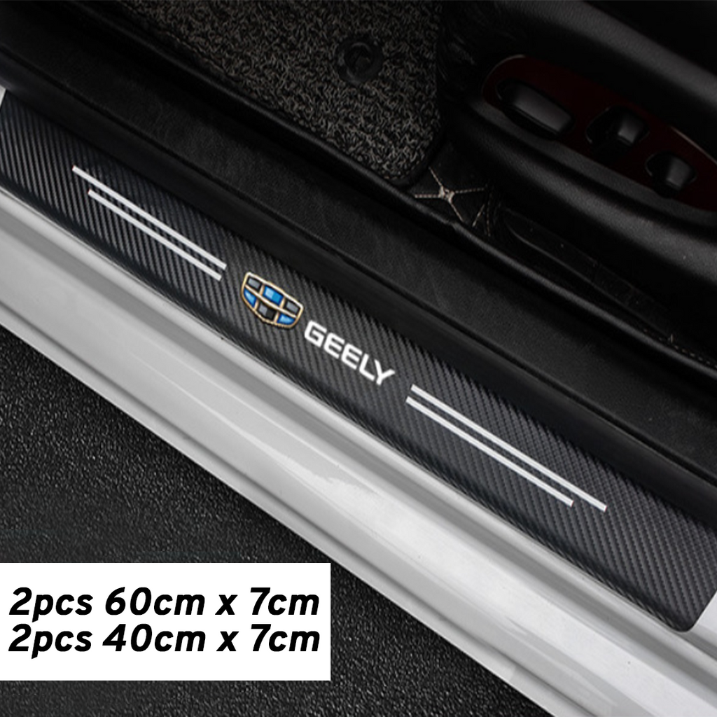 CarMax Carbon Fiber Door Sill Protector Sticker