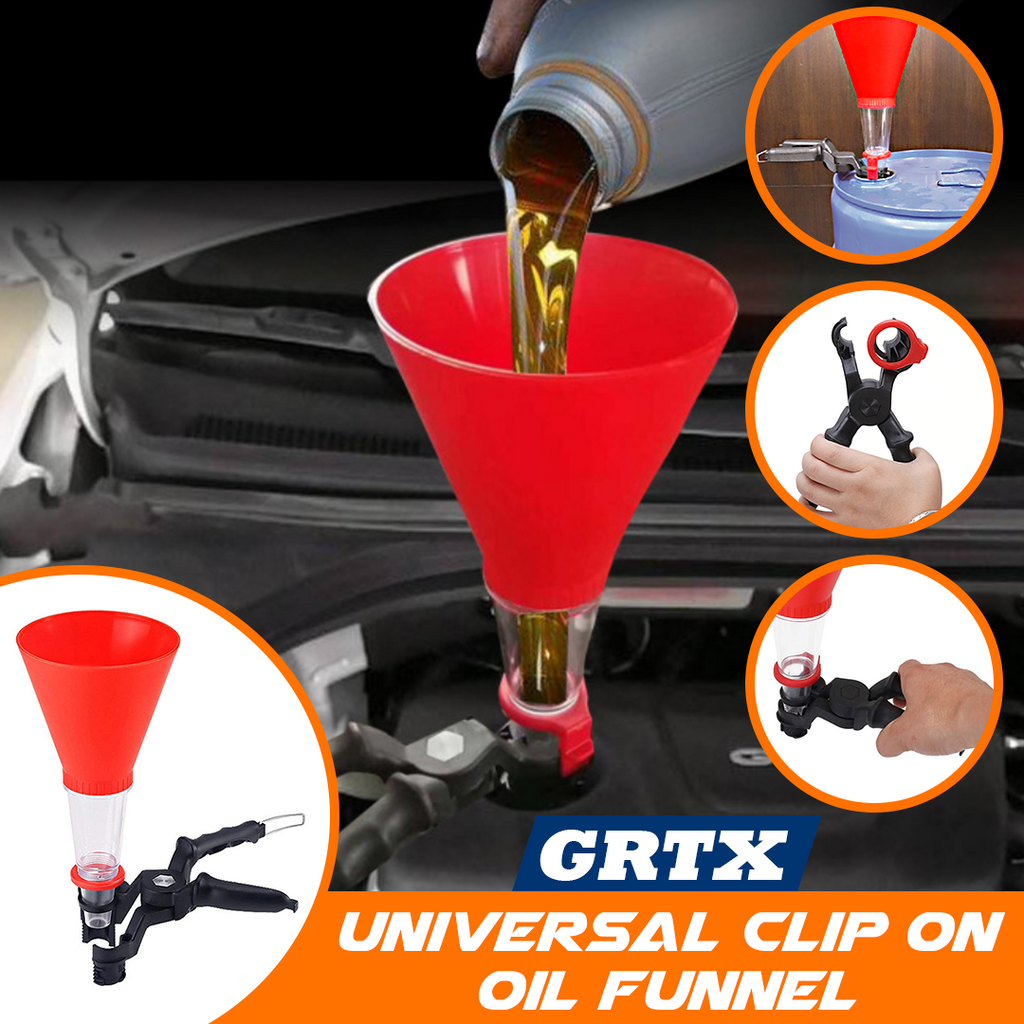 GRTX Universal Clip On Oil Funnel