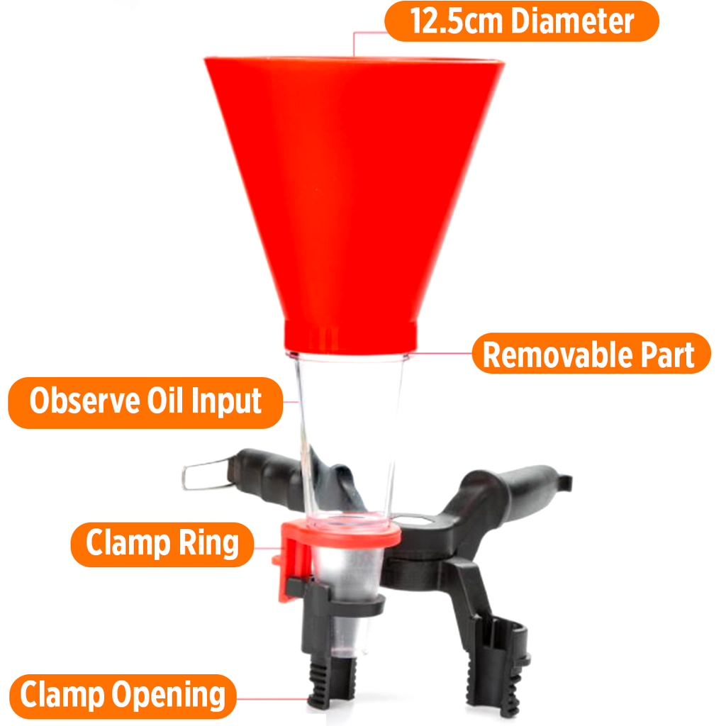GRTX Universal Clip On Oil Funnel