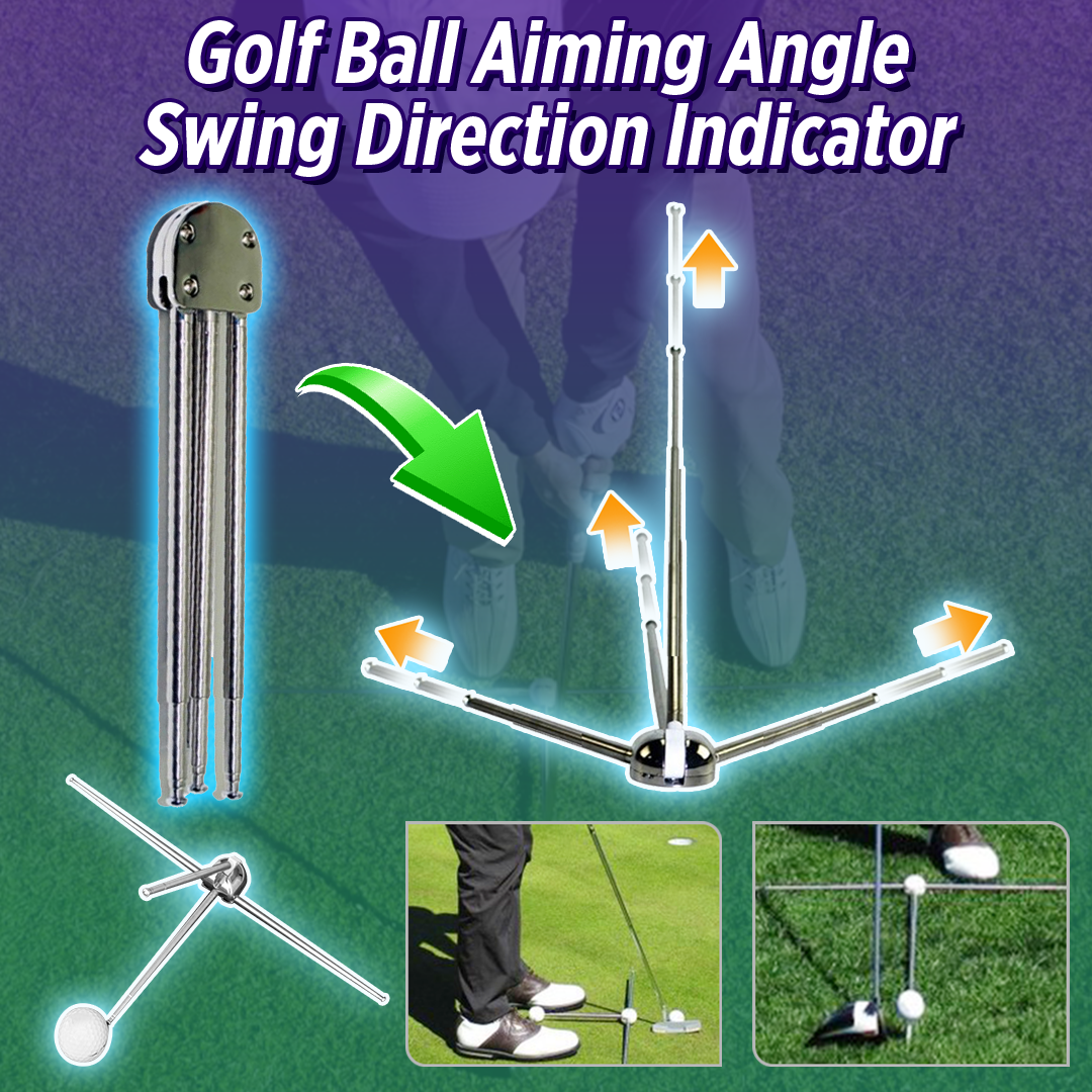 Golf Ball Aiming Angle Swing Direction Indicator