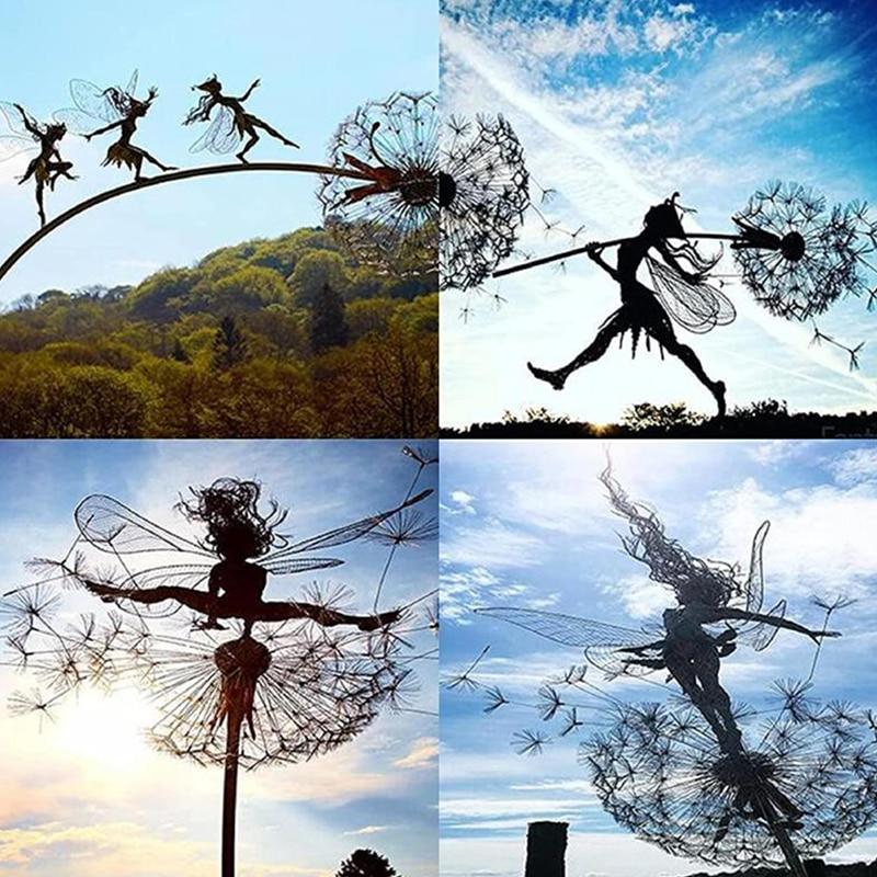 Dancing Fairy Statue Steel
