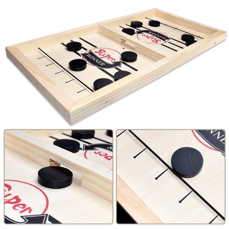 Wooden Sling Hockey Board Game