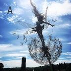 Dancing Fairy Statue Steel