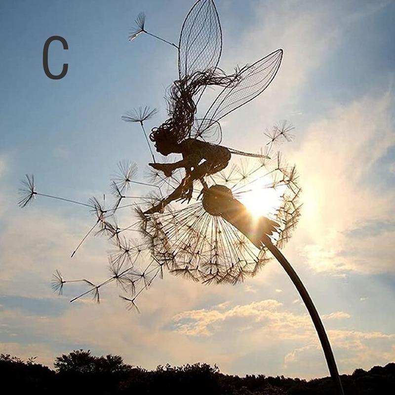 Dancing Fairy Statue Steel