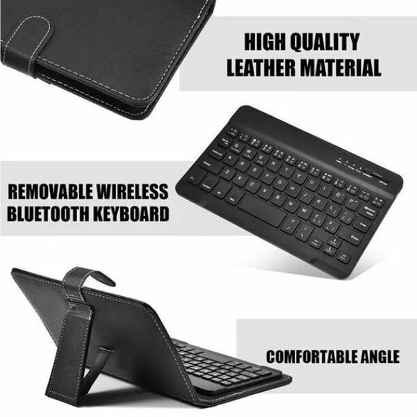 SmartBook™ Wireless Bluetooth Keyboard With Leather Folio Stand
