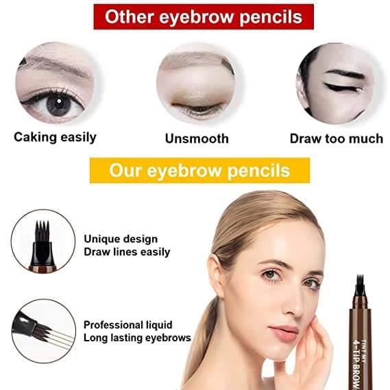 Permanent eyebrow Pencil