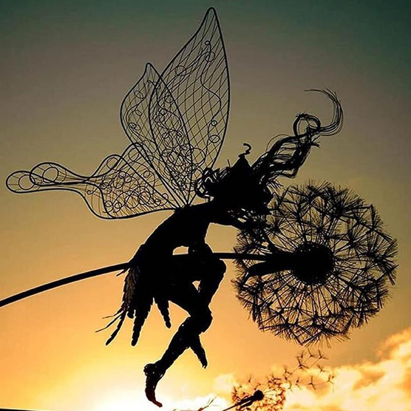Dancing Fairy Statue Steel Garden