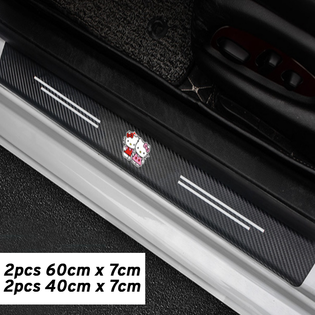 CarMax Carbon Fiber Door Sill Protector Sticker