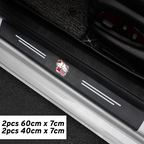 CarMax Carbon Fiber Door Sill Protector Sticker