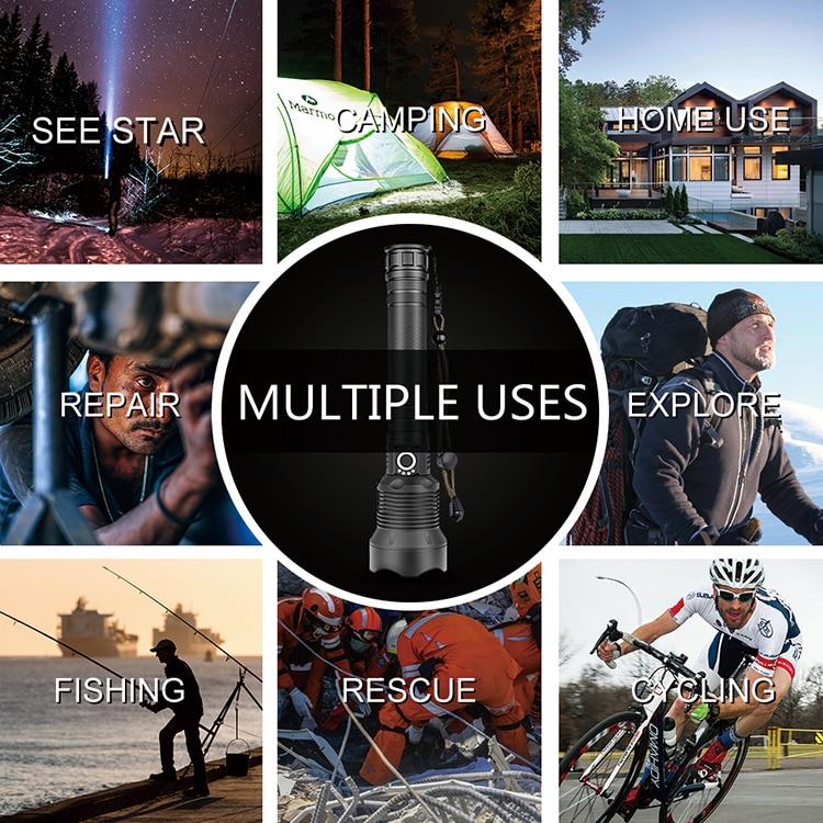 Rechargeable Tactical Zoom Flashlight