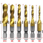 Threading Tap Drill Bit Set