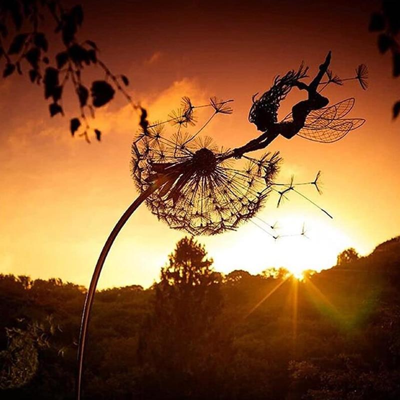Dancing Fairy Statue Steel