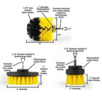 Drill Brush Scrubber - 3 Piece Set