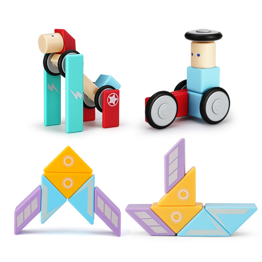 HiBloc Magnetic Wooden Block Set